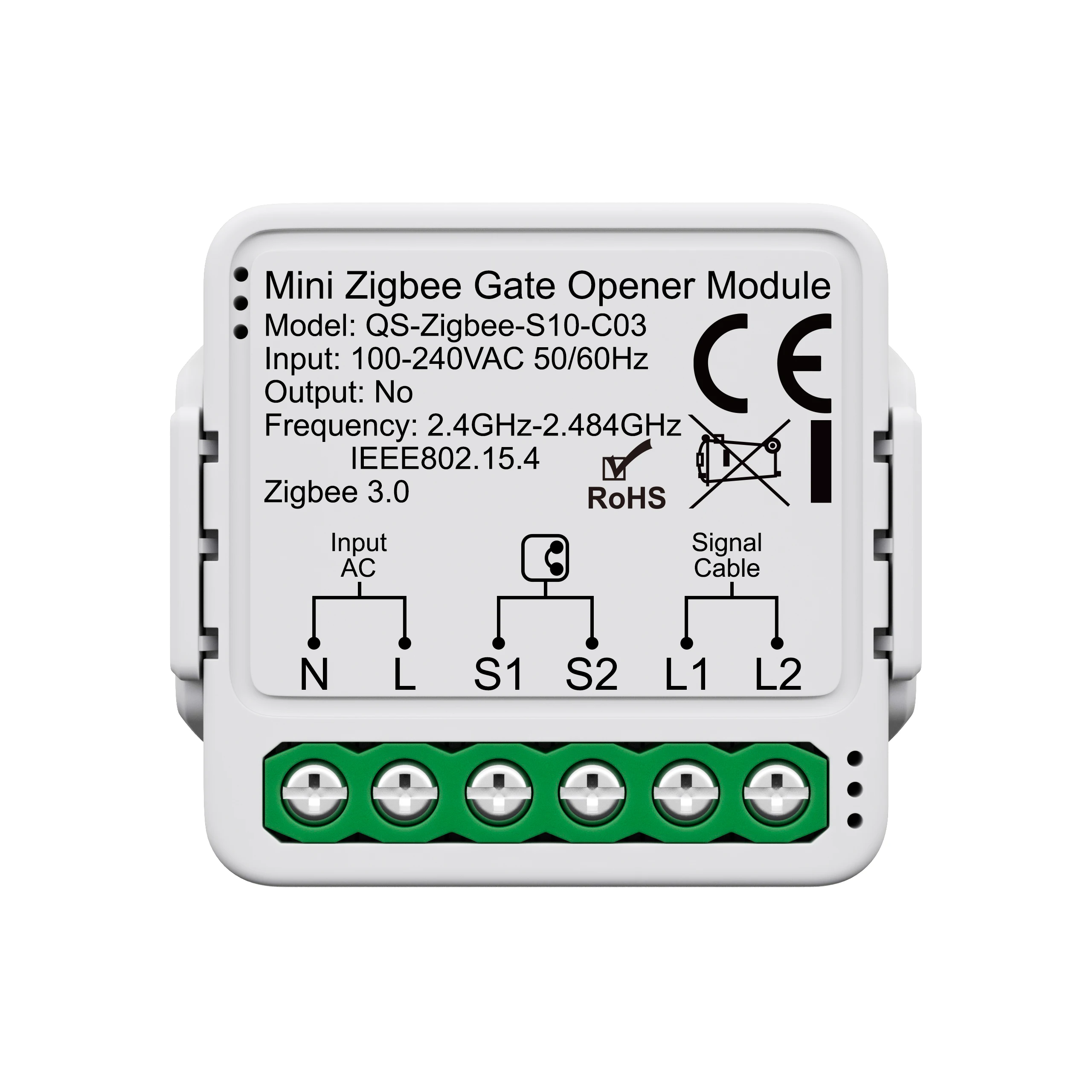 Tuya WiFi/Zigbee Smart Garagentoröffner-Controller-Schaltmodul mit Sprachfernbedienung, kompatibel mit Alexa und Google Home Assistant