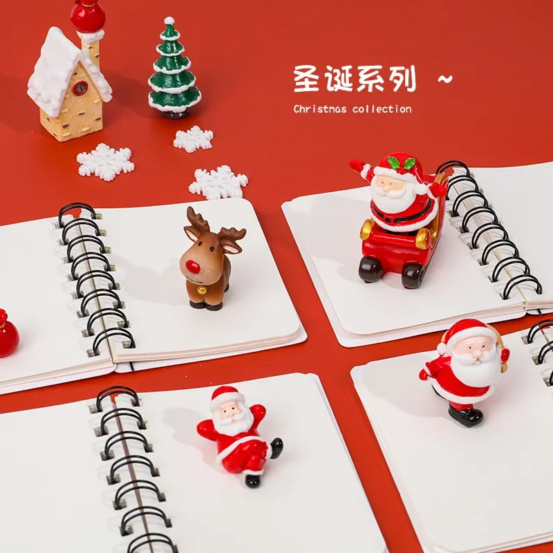 4 Pcs set Coil Book Student Mini Portable Christmas Festival Gift Journal Notebook School Office Supplies Wholesale