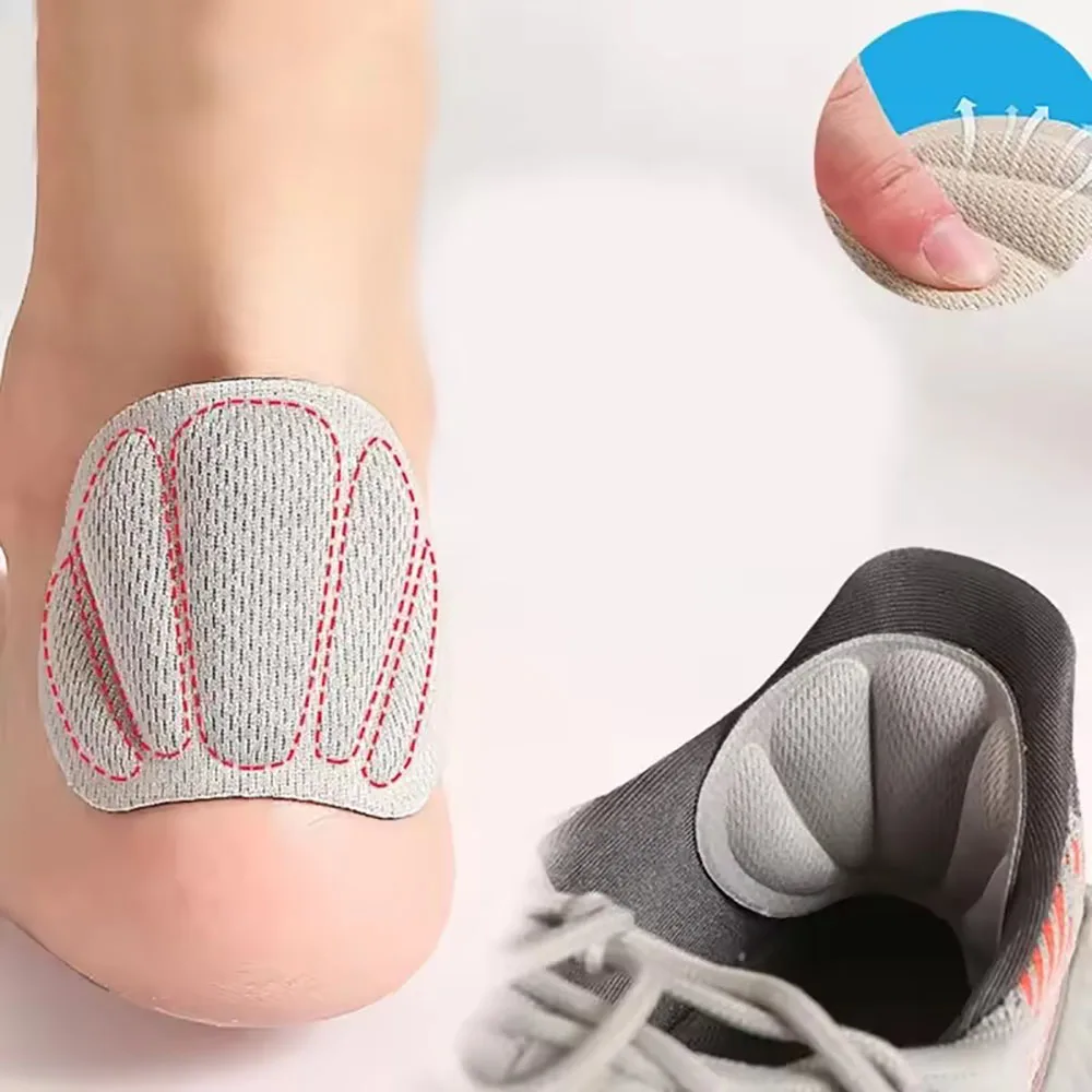 2pcs Heel Stickers Insoles Patch Anti-Pain Cushion Pads Adjustable Size Feet Pad Insole Heel Protector Back Sticker Shoe Pad