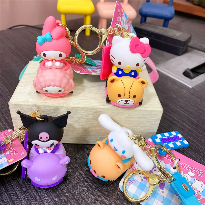 Брелок My Melody, брелок для ключей от машины, подарок для пары, подвесная сумка, подвесное украшение, мультяшный Hello Kitty Kuromi, милый праздничный подарок