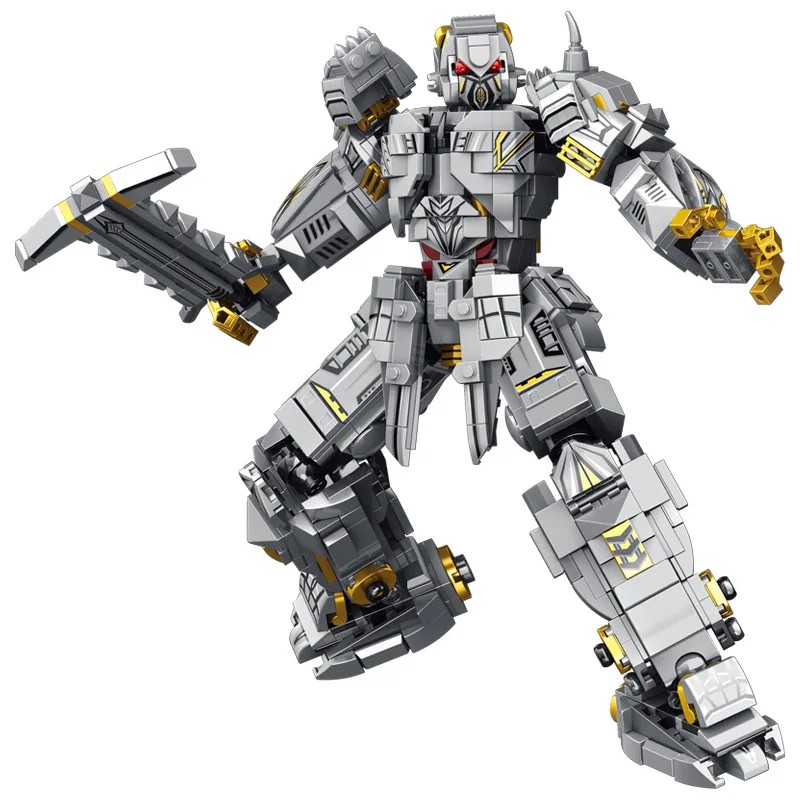 1106 Pcs 2 in 1 Period Deformation Robot Building Blocks Dinosaur Aircraft Weapons Bricks Set Toys For Children Gifts Mecha