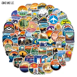 10/30/50/100PCS Camping Landscape Landmark Stickers Outdoor Adventure Climbing Travel DIY Car Laptop Luggage Graffiti Sticker F5