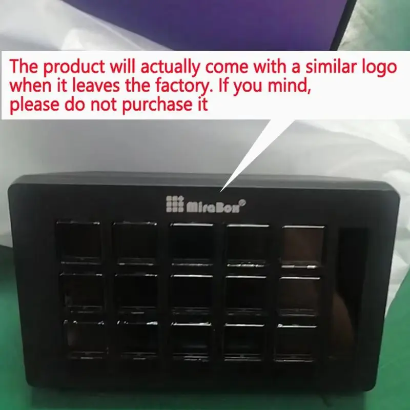 لوحة مفاتيح بصرية صغيرة من Stream Deck 15 مفتاحًا، زر StreamDeck LCD، وحدة تحكم إنشاء المحتوى المباشر، زر مخصص لهدايا Win/MacOS