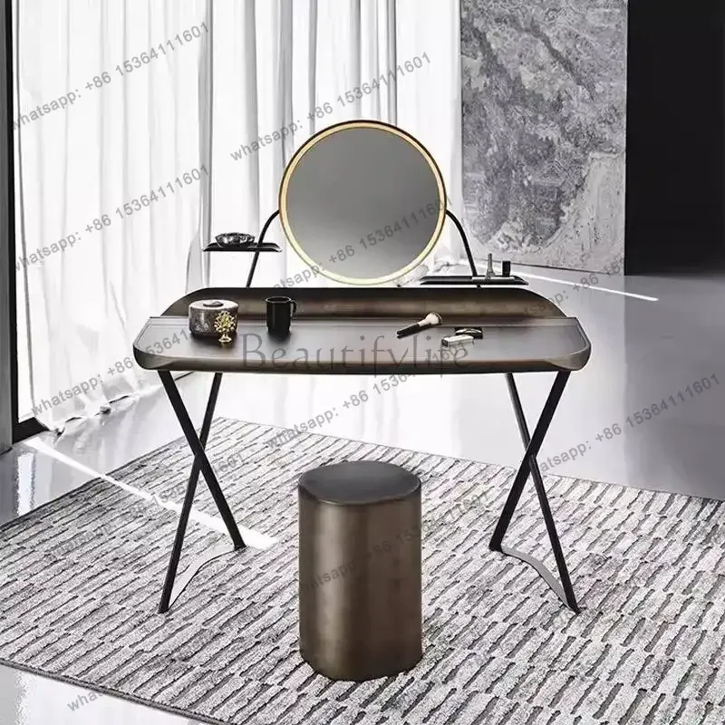 FG High End Sturdy Vanity Desk Decorations Adult Vintage Mirror Vanity Desk Essentials Standing Cajoneras Para Ropa Furniture Ho