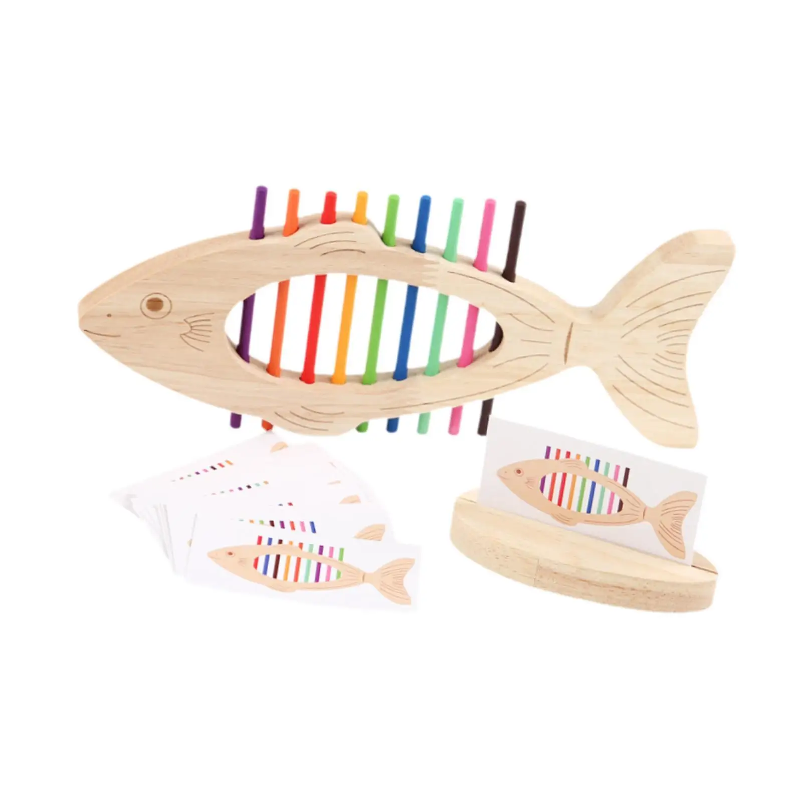 การจับคู่สีสำหรับของเล่นคัดแยกสีการเรียนรู้ไม้สำหรับเด็กก่อนวัยเรียน