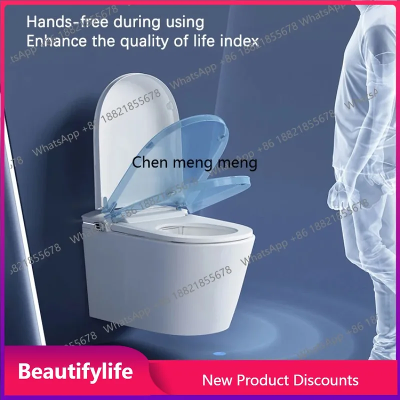 A17 New Arrival Sanitary Ware Hanging Ceramic Intelligent Toilet Commode Bathroom Water Closet Wall Hung Smart Toilets F185