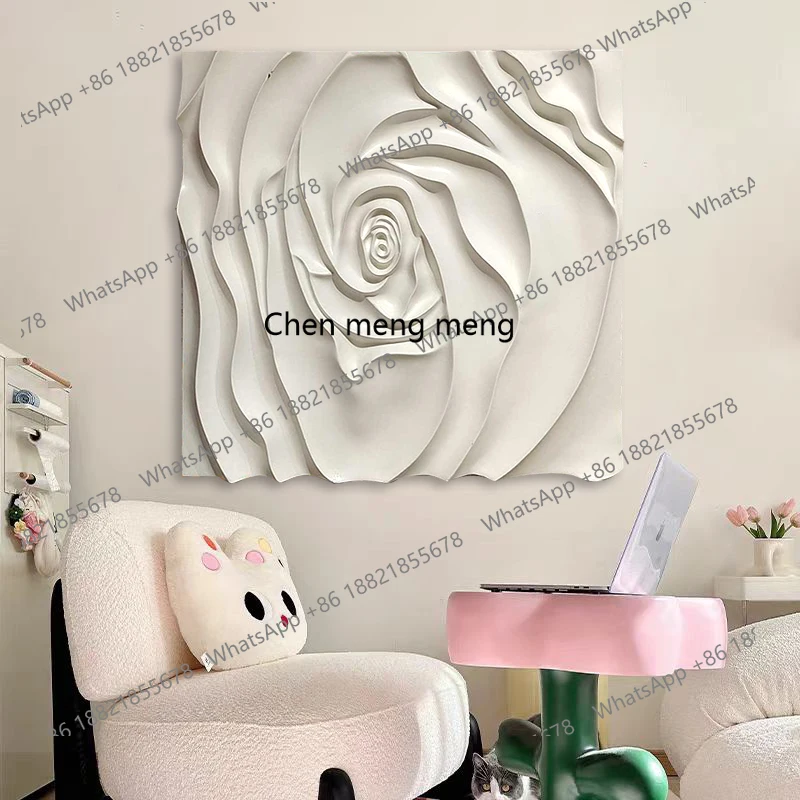 غرفة المعيشة الحديثة نحت الخشب عالي الإحساس معلقة اللوحة فيلا الديكور البدني اللوحة غرفة نوم بسيطة