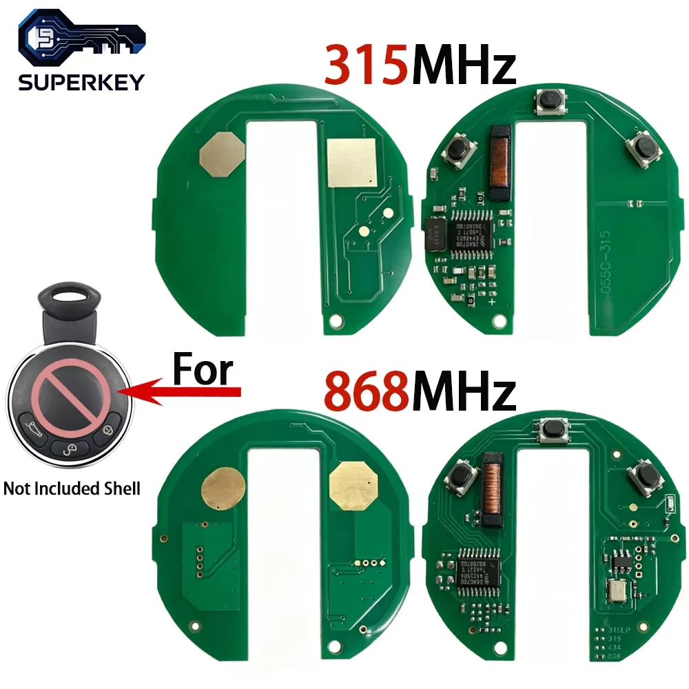 SUPERKEY Remote Car Key PCB PCF7945A 46Chip 315/868 MHz For BMW MINI Cooper 2006 2007 2008 2009 2010 2011 2012 2013 5WK49331