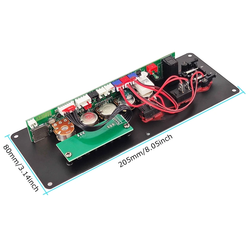 7.4V Amplifier Board Square Dance Bluetooth Amplifier Board Support Bluetooth AUX U-Disk 5-8Inch Speaker DIY Home Theater