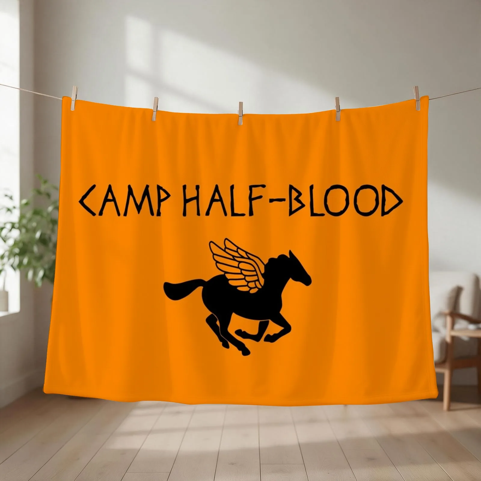 Camp Half-Blood - Percy Jackson Throw Blanket couch cozy soft plush fuzzy picnic outdoor blanket