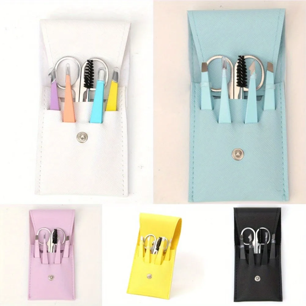 مجموعة تشكيل الحواجب، ملقط حواجب من الفولاذ المقاوم للصدأ لإزالة الشعر #1