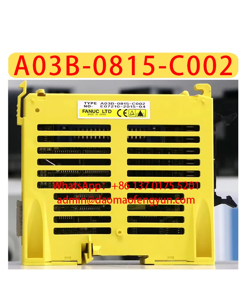 

A03B-0815-C002 Used I/O Modules Tested for Normal Shipping，Fast shipping，The shipment will be arranged after passing the test