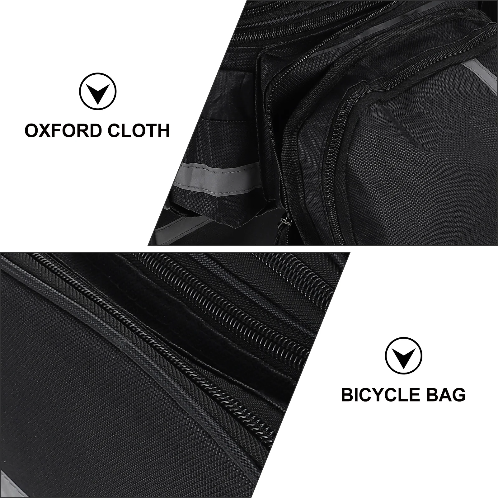 

Waterproof Rear Rack Large Capacity Bike Storage Bag For Mountain Bicycles Multi-Function Bike Groceries Bag Reflective Strips