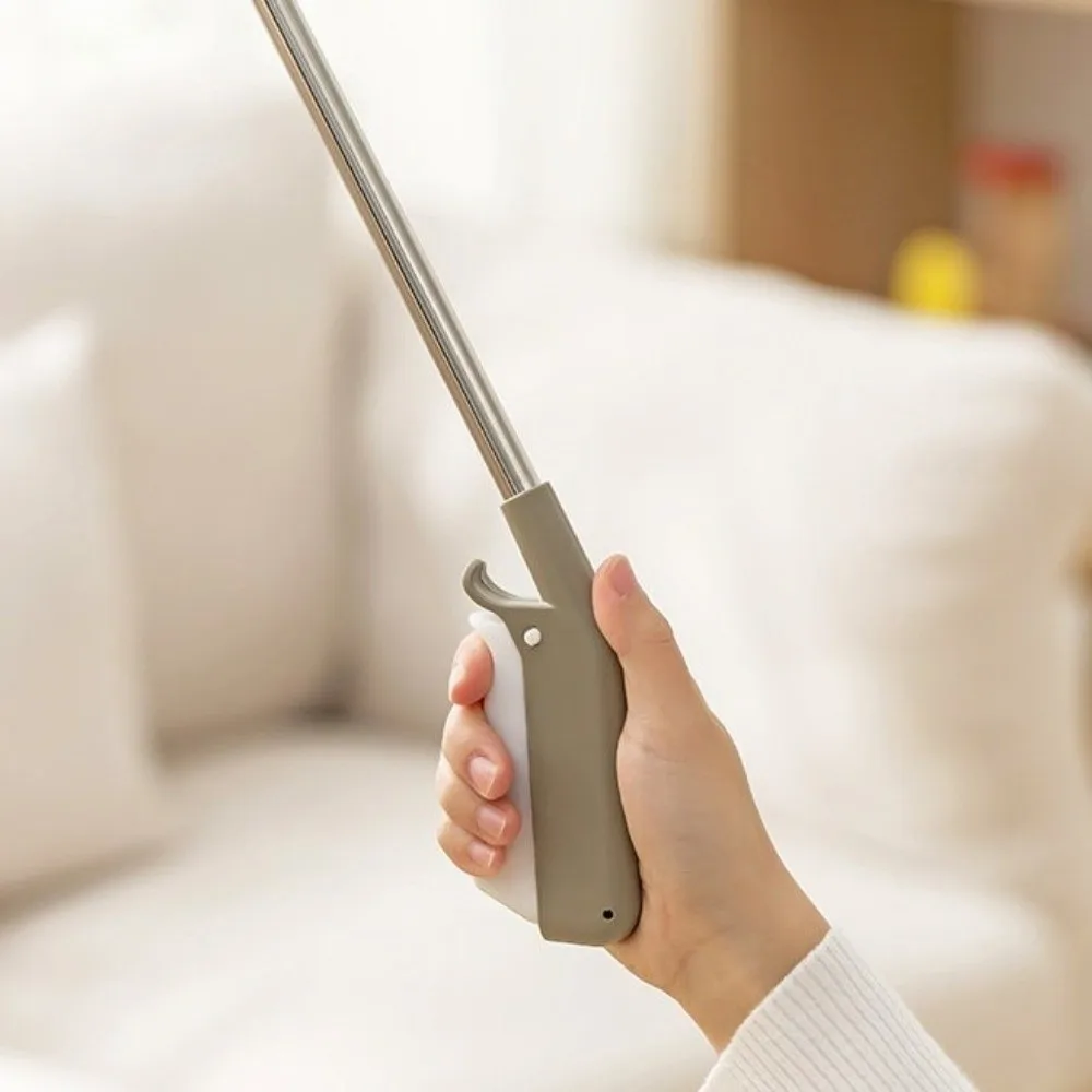 Stainless Steel Pipe Long Reach Grabber Wide Jaw No Bending Needed Trash Claw Grabber Foldable Handle Arm Extension