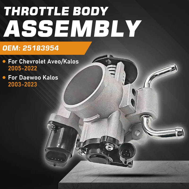 

Throttle Valve Throttle Body For Chevrolet Chevy Kalos Aveo 2005-2022 Daewoo Kalos 2003-2023 Acceleration body 25183954 96377640