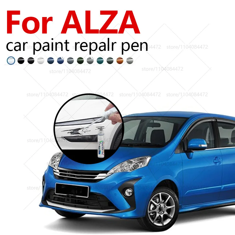 

Ручка для ремонта автомобильной краски для PERODUA ALZA 2009-2025 гг., аксессуары для ремонта царапин, черный, 209, синий, B77, красный, R67, серебристый, S28, синий