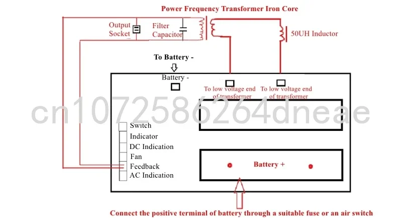 24V 5000W Pure Sine Wave Inverter Board for DIY Solar Energy Generation Backup Power