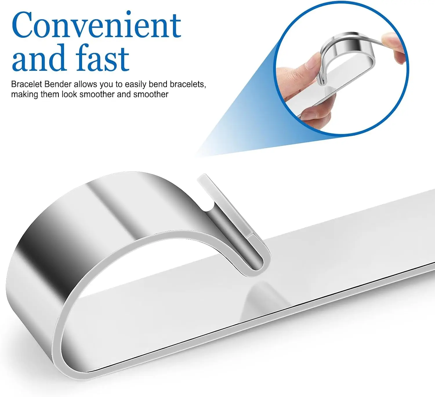 

Professional Bracelet Bending Bar Easy to Use Cuff Bracelet Maker Tool for DIY Jewelry Making Compact Metal Bender Craft Tool