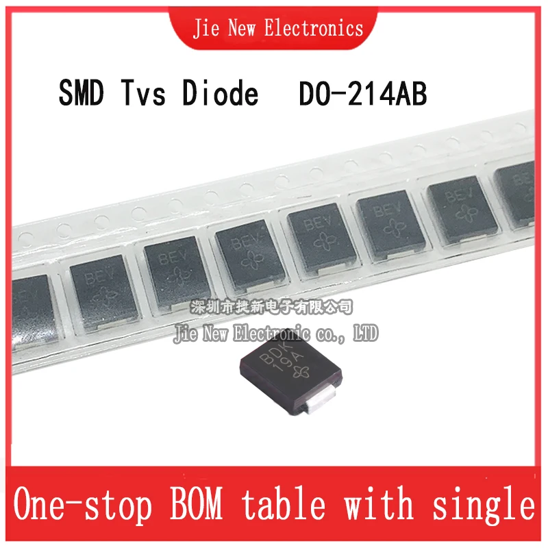 20PCS SMCJ85CA SMCJ90CA SMCJ100CA SMCJ110CA SMCJ120CA SMCJ130CA SMCJ150CA SMCJ160CA SMCJ188CA SMC (DO-214AB) 1500W Smd Tvs Diode
