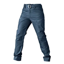 Military Tactical Casual Pants Waterproof Cargo Mens Trousers Multi-Pocket Pants Outdoor Male Hiking Wear-resisting Trousers