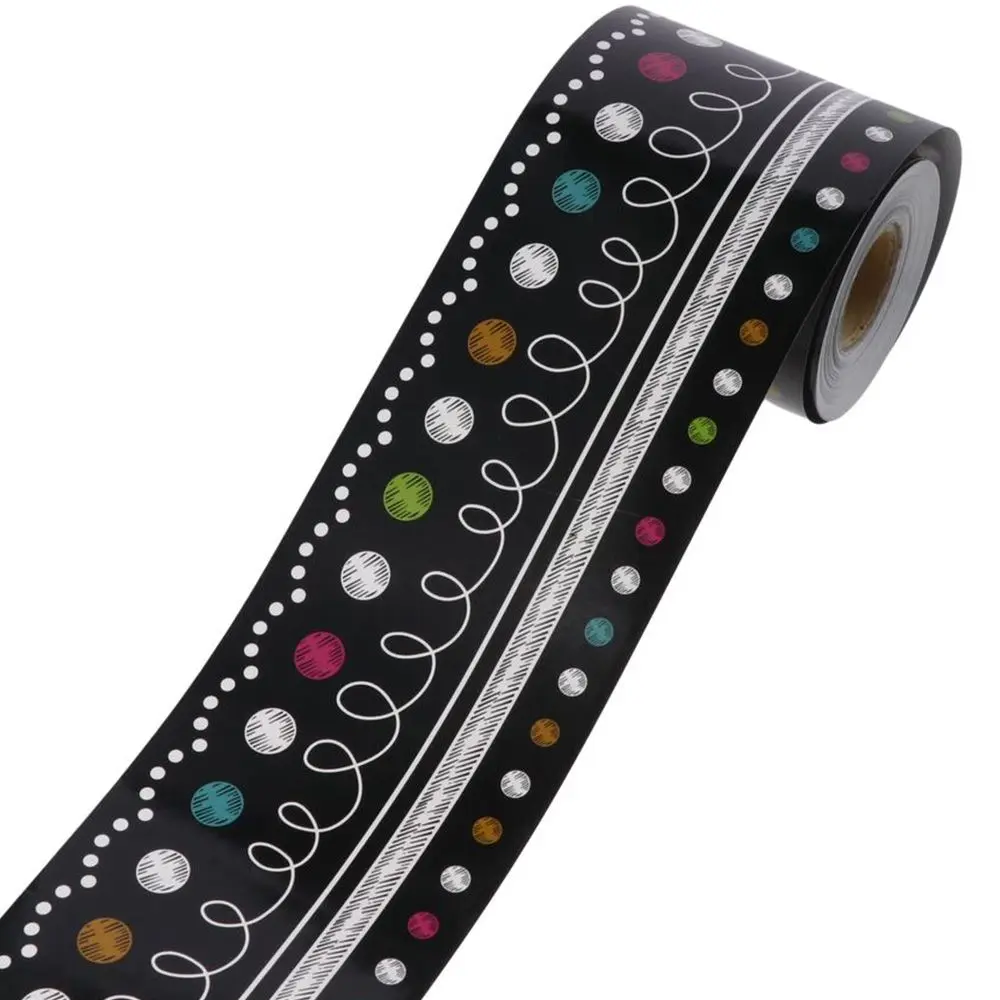 ورق تزيين حافة السبورة الورقية 5.7 سم * 10 م ورق تزيين حدود اللوحة المقاوم للماء #3