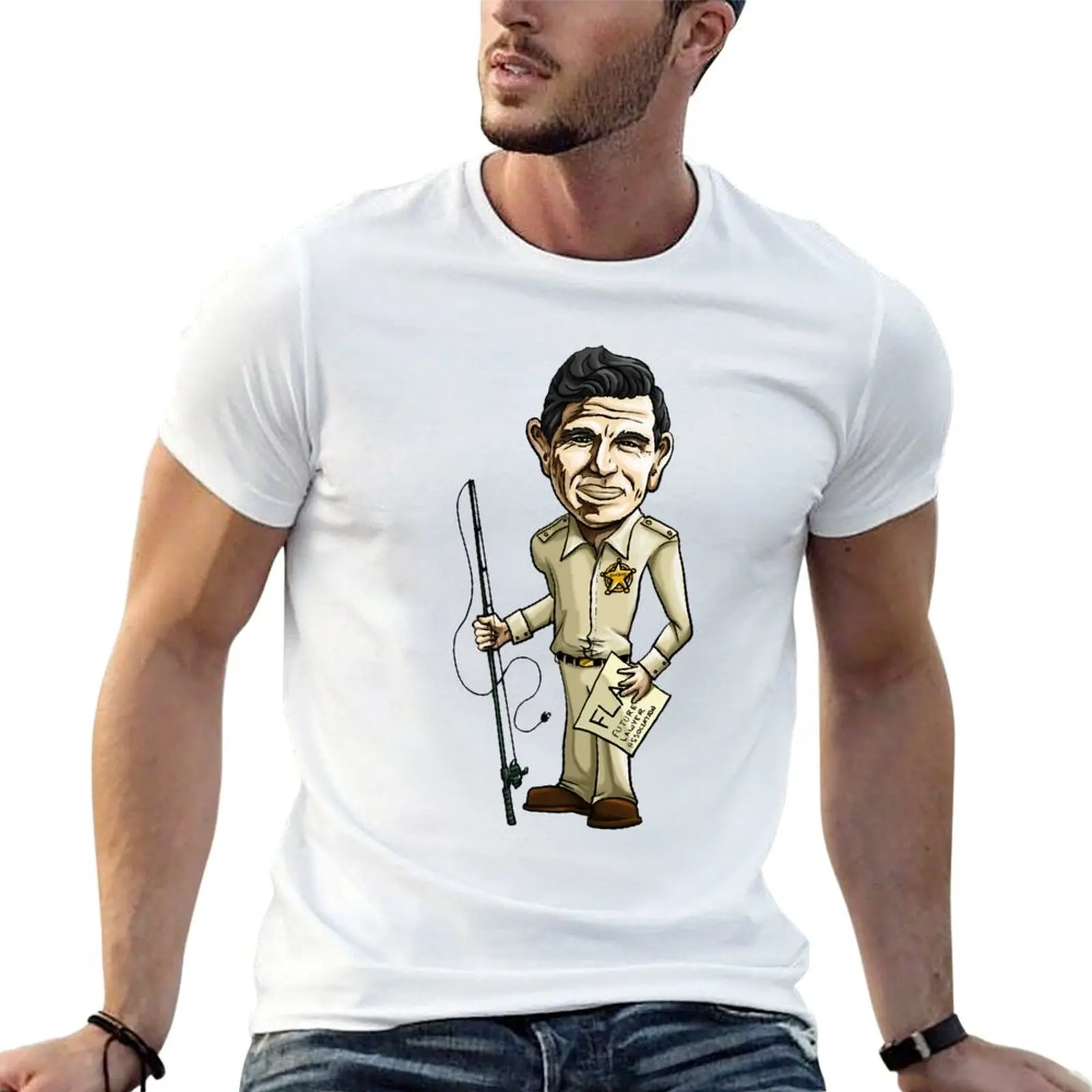 Mens Womens Retro Andy Griffith Sheriff Vintage Classic T-Shirt Casual Streetwear Short Sleeve Tee