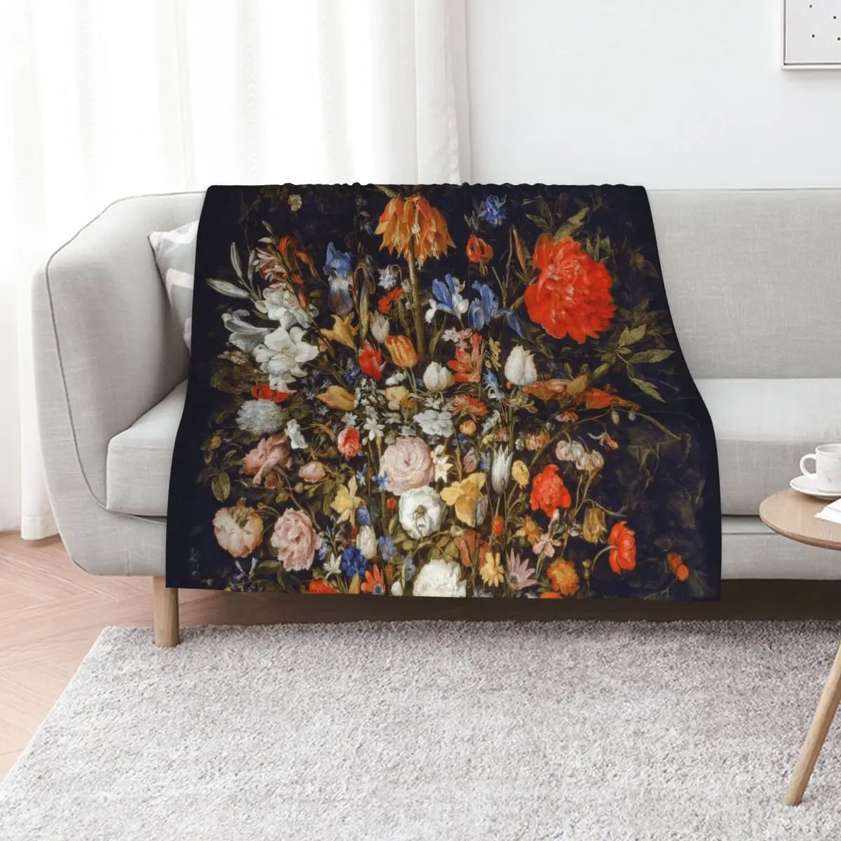 

Jan Brueghel. Flowers in a Wooden Vessel Throw Blanket Luxury Brand Soft Sofa Quilt Blankets For Baby Blankets