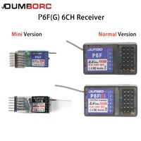 DUMBORC P6F Mini P6FG 2.4G 6CH Gyro Receiver for Transmitter X6 X4 X5 Radio Control System Remote Controller for Rc Car Boat