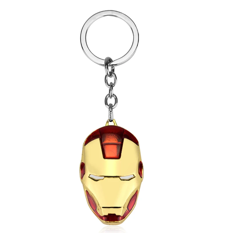 1 pz Marvel Mask portachiavi Iron Man Bag ciondolo per film e televisori, supereroe