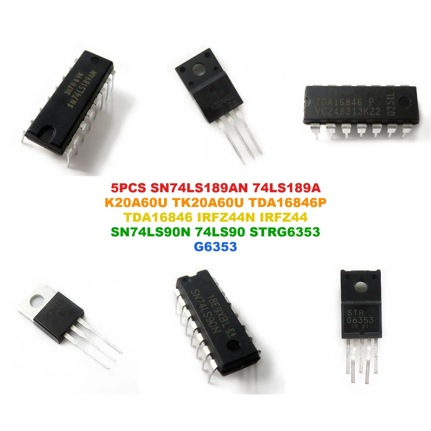 SN74LS189AN 74LS189A K20A60U TK20A60U TDA16846P TDA16846 IRFZ44N IRFZ44 SN74LS90N 74LS90 STRG6353 G6353