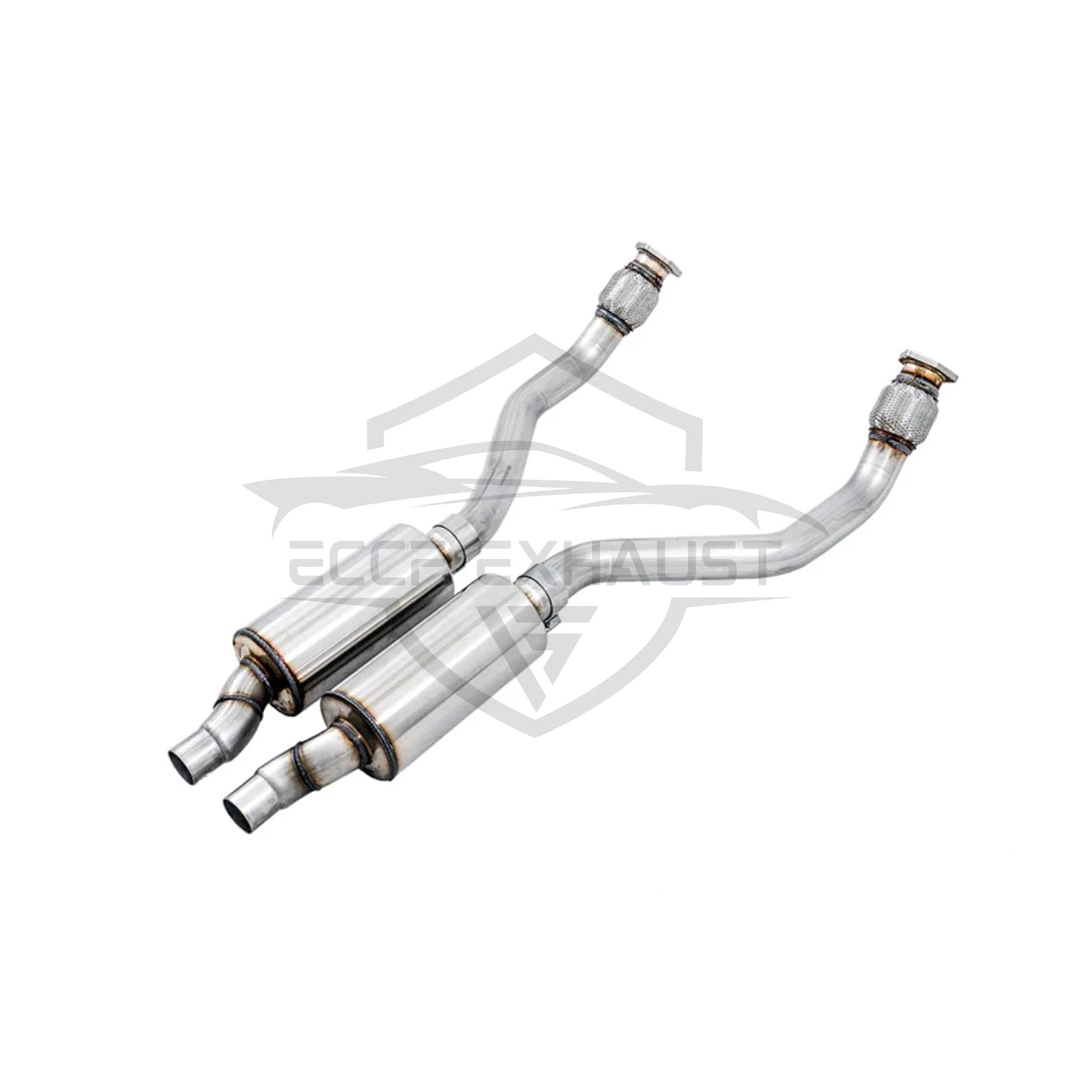 

Sports Front Pipe With Resonant For Audi RS4 RS5 B8 Nice Collectr Aggressive Exhaust Sound High Flow Performance Upgrade