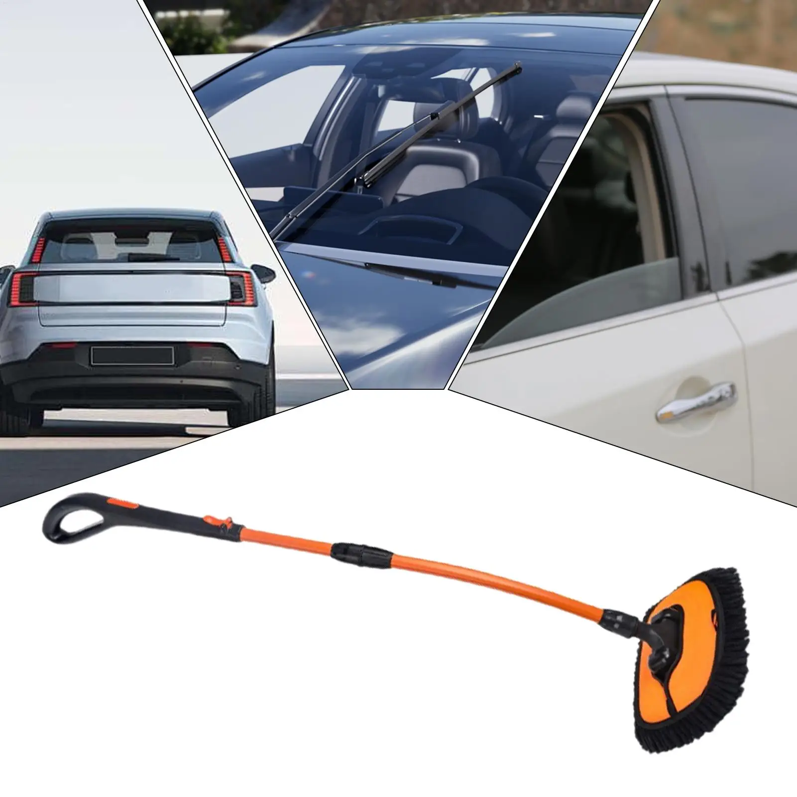 

Швабра для мойки автомобилей, очиститель окон, без царапин, выдвижная тряпка с длинной ручкой для автогрузовика, автомобильная грязь, мытье пыли