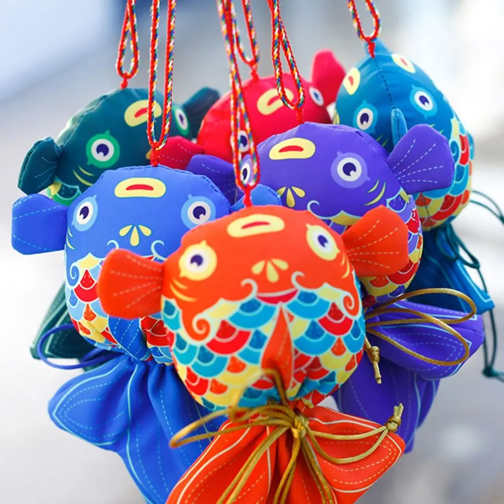 Sac de bénédiction de poisson de style chinois, sacs à bijoux de style Vauxhall et ethnique, porte-monnaie, décoration Hanfu, brocart, poudres porte-bonheur, petit article