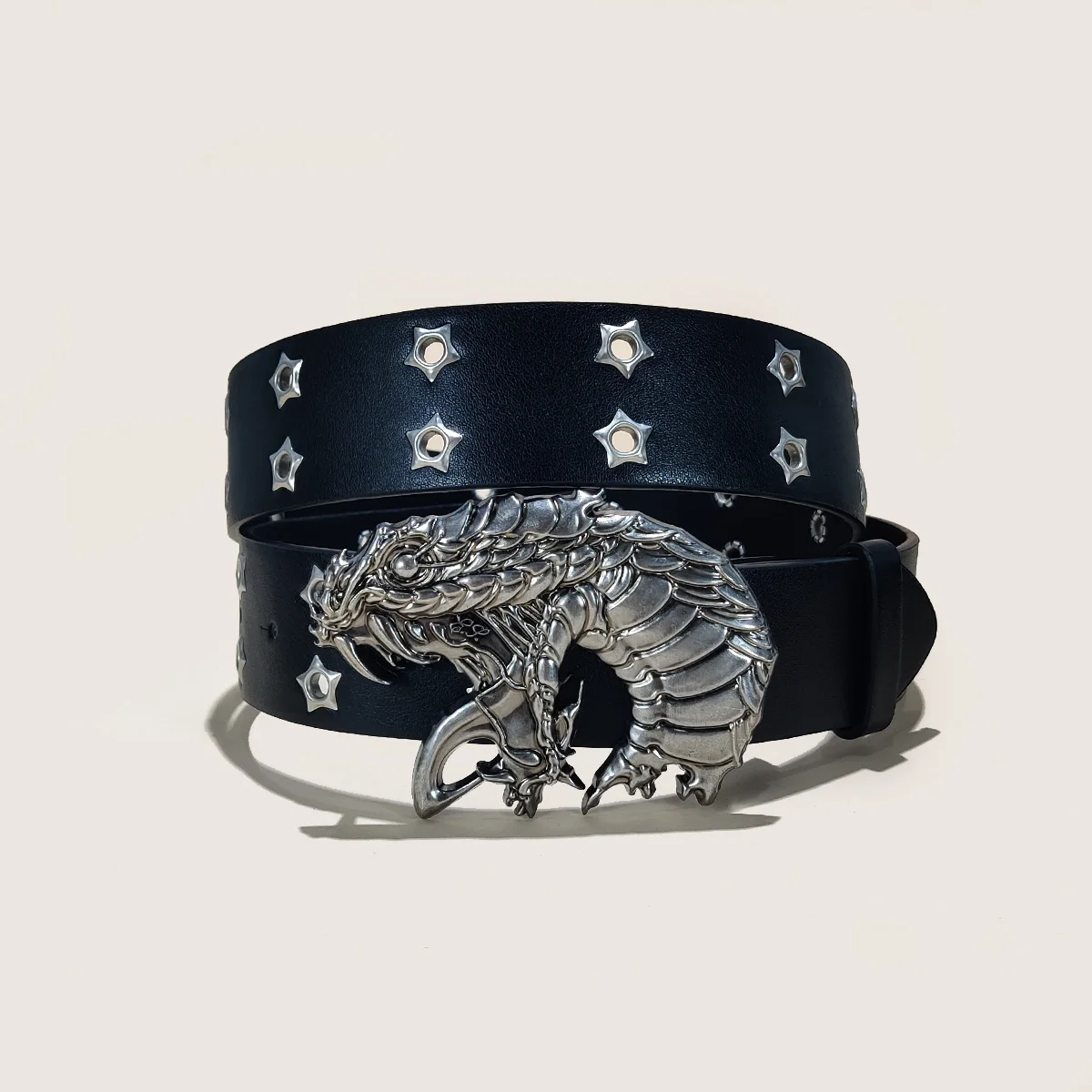 Star Rivet Women's Belt Gothic Fashion Men's Belt Plus Size Leather Belt Hip Hop Punk Rock Style Western Cowboy Jeans Belt Gift