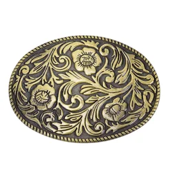 New Fashion Western Vintage Flower Men's Belt Buckles Cowboy Native