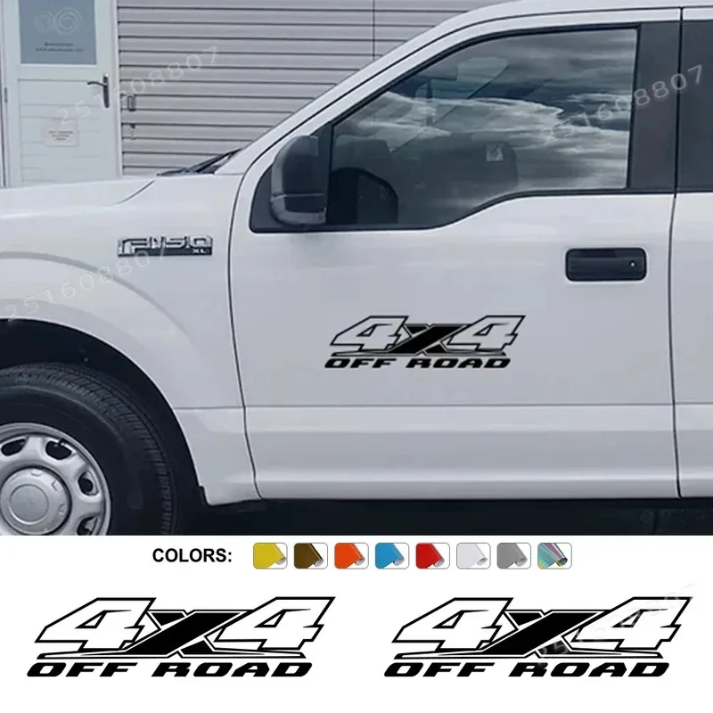 

Наклейка для внедорожников 4x4: Ford F150, Ranger, Toyota Hilux, Tundra, Dodge Ram, Isuzu Dmax. Декоративная наклейка на кузов пикапа, тюнинг авто.