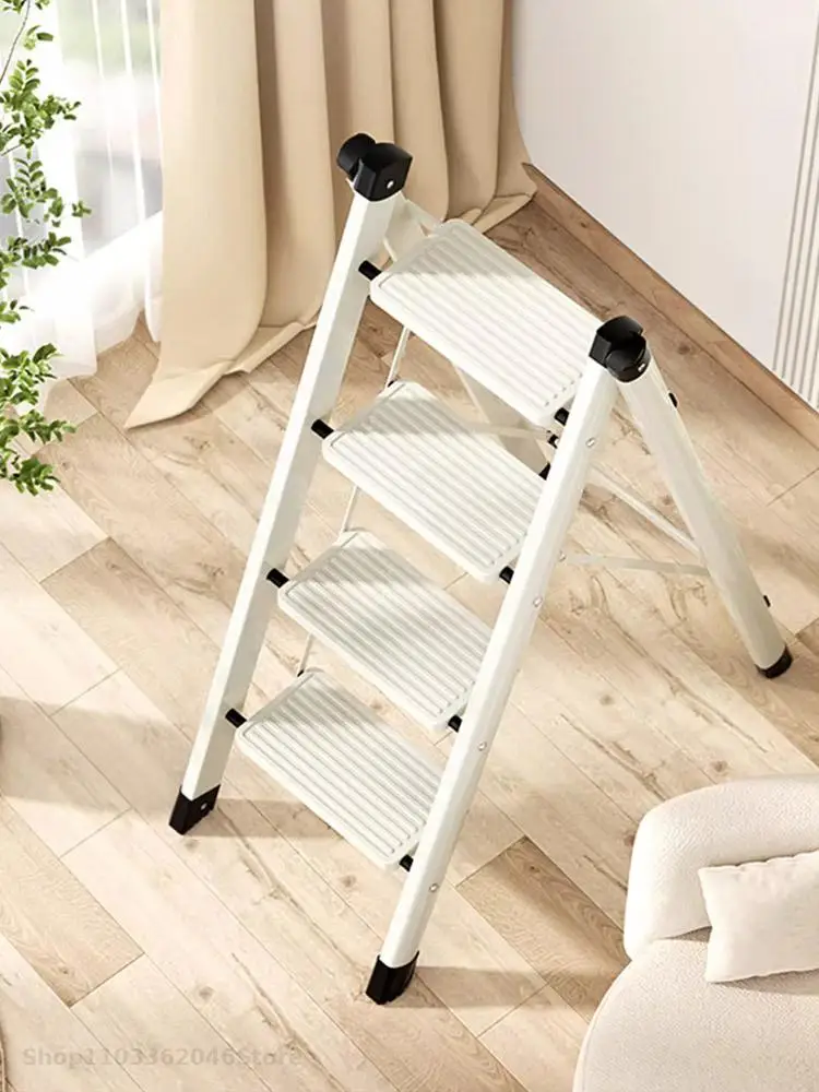 Multifunctional Ladder Household Folding Expansion Thickened Step Ladder Indoor Stairs Three Or Four Steps Ladder Stool