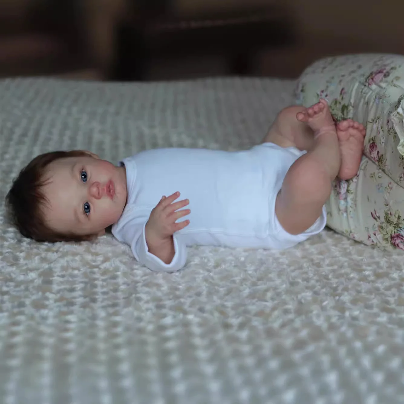 

45 см имитация куклы, мягкая виниловая кукла реборн, детский игровой домик, подарок на день рождения, может сидеть или лежать и быть приятной W-TY04