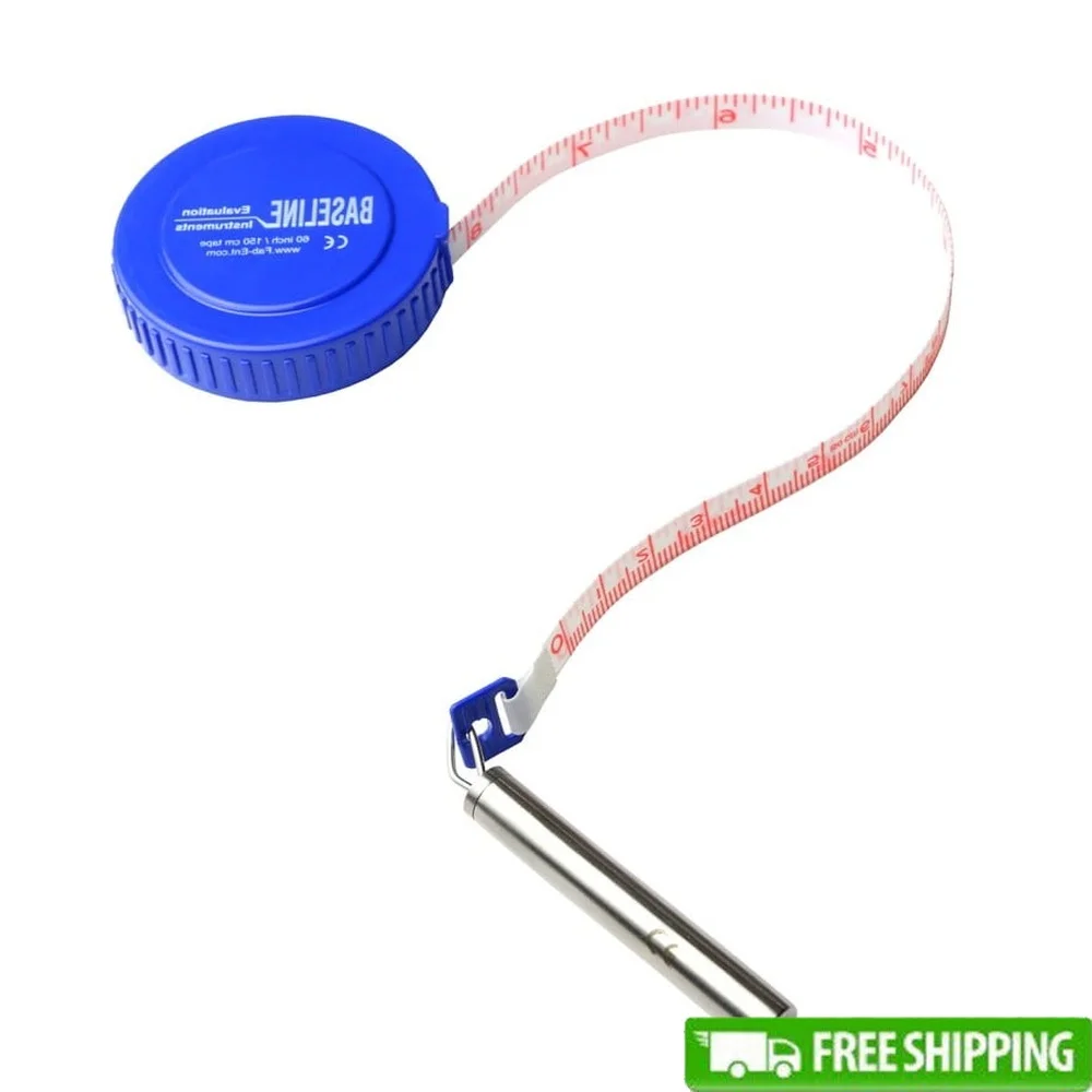 

Gulick 60 Inch Measuring Tape Retractable Plastic Case Push Button Lock Accurate Measurement Physical Therapy Mobility