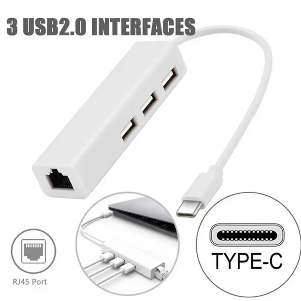 

Адаптер-концентратор с USB Type C на RJ45, 10 Гбит/с