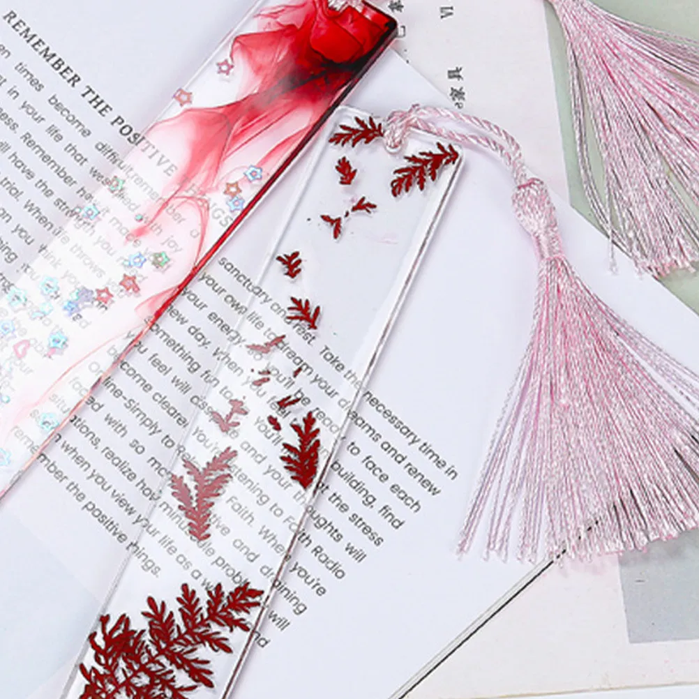 

Набор для творчества: Прозрачная силиконовая форма для закладок DIY, для изготовления украшений из эпоксидной смолы, литьевых форм и изделий из смолы, с дизайном в виде кисточек