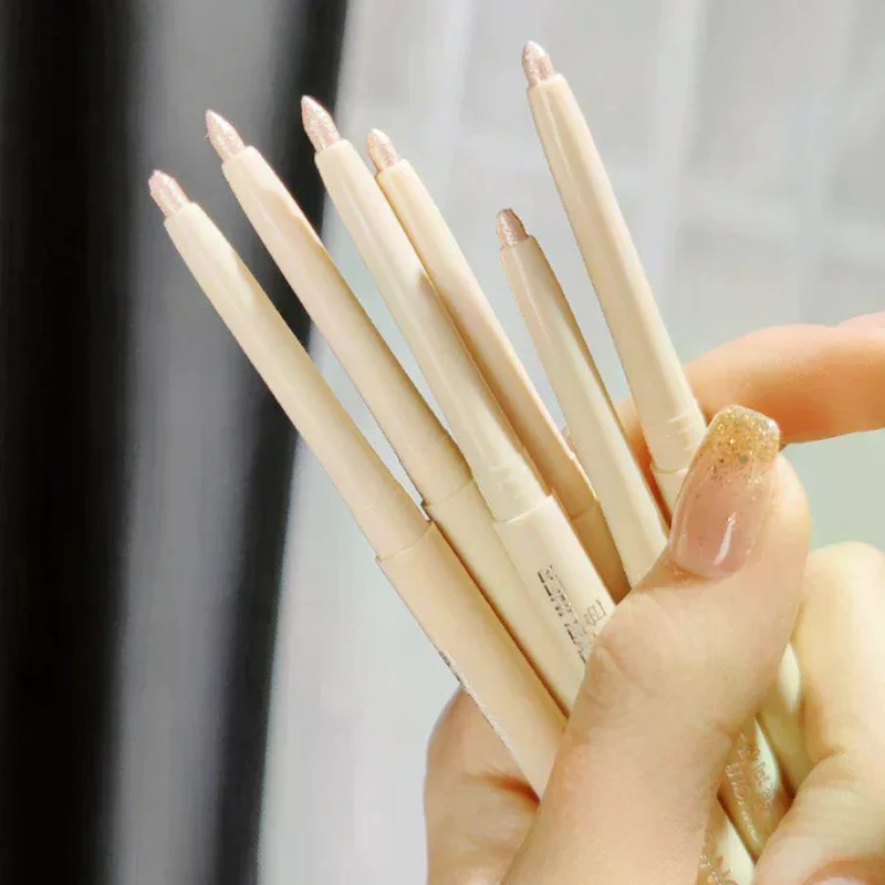 ดินสอเขียนขอบตา DIKALU แบบมีประกายมุกและเนื้อแมท กันน้ำ ไฮไลท์ ช่วยให้ดวงตาสว่างขึ้น ดินสอแต่งหน้าแบบไหม ให้เปลือกตาเปล่งประกาย