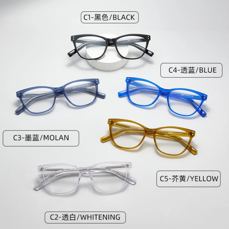 YIMARUILI Fashion Trend Women's Cat Eye Glasses Ultra-light Retro Acetate Retouch Face Optical Prescription Eyeglasses Frame 880 view 4