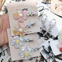 Sweet Shell Flower Hair Clips For Girls Cute Bangs Fringe Broken Hair Barrettes Trendy Daily Women Hair Accessories Headwear - Image 2