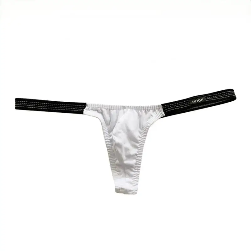 Men's Low-Rise Push-Up Pouch G-String Thong Underwear Elastic Sexy Comfortable Erotic Briefs for Men