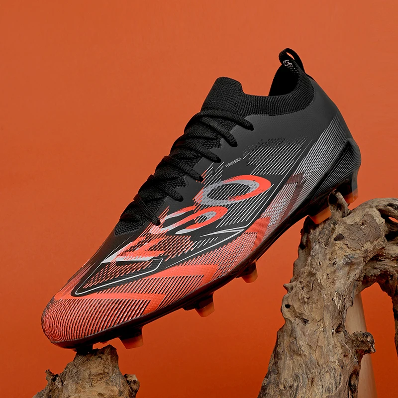 Professionele hoge voetbalschoenen voor heren, gebroken spikes, korte spikes, kunstgrastraining, ademend, antislip damesschoenen