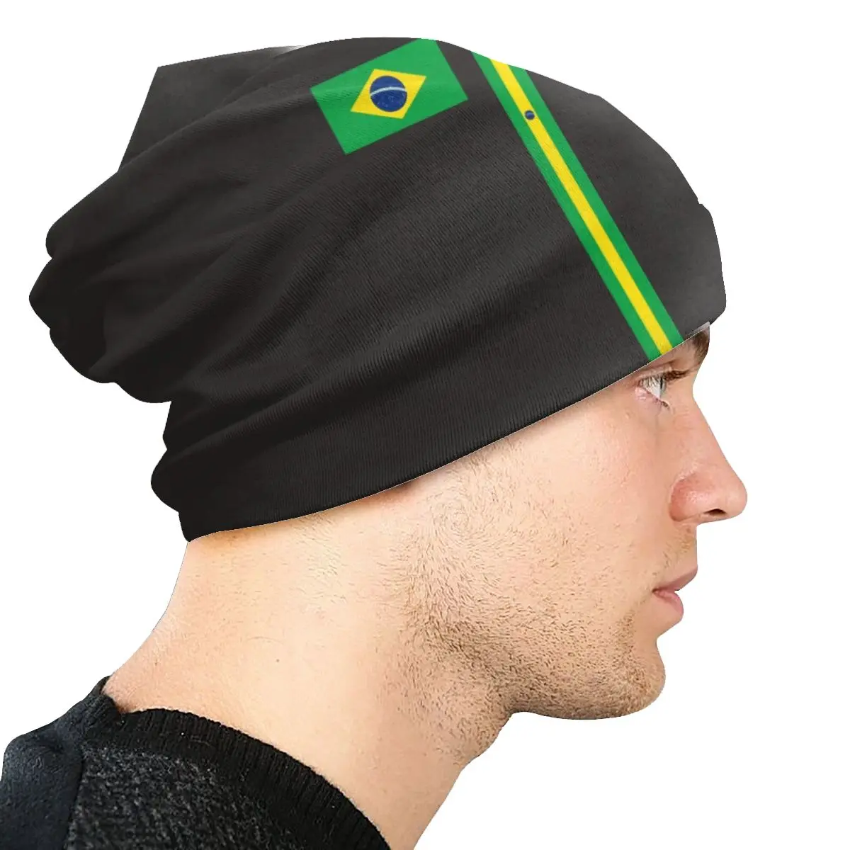 Brazil Flag Bonnet Hat Beanie Knitting Hats Men Women Hip Hop Unisex Brazilian National Emblem Winter Warm Skullies Beanies Caps