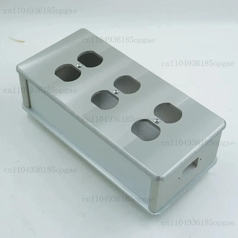 3206 Aluminum Alloy Hifi High-end American and British Standard Power Filter Housing, Power Amplifier Case, Socket Panel