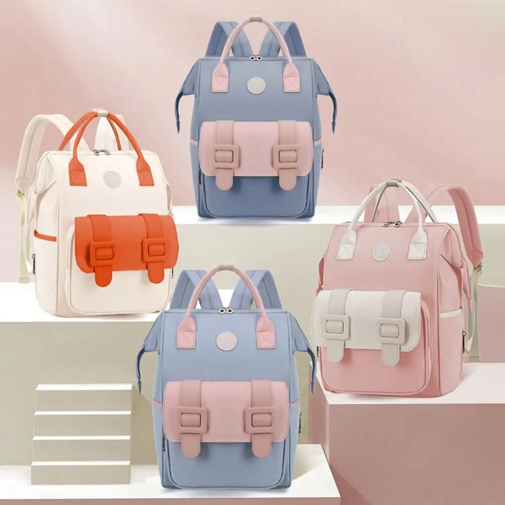 

Fashionable Korean Style Diaper Bag Backpack Durable Waterproof Travel Backpack Large Capacity Practical Maternity Bag Baby Care