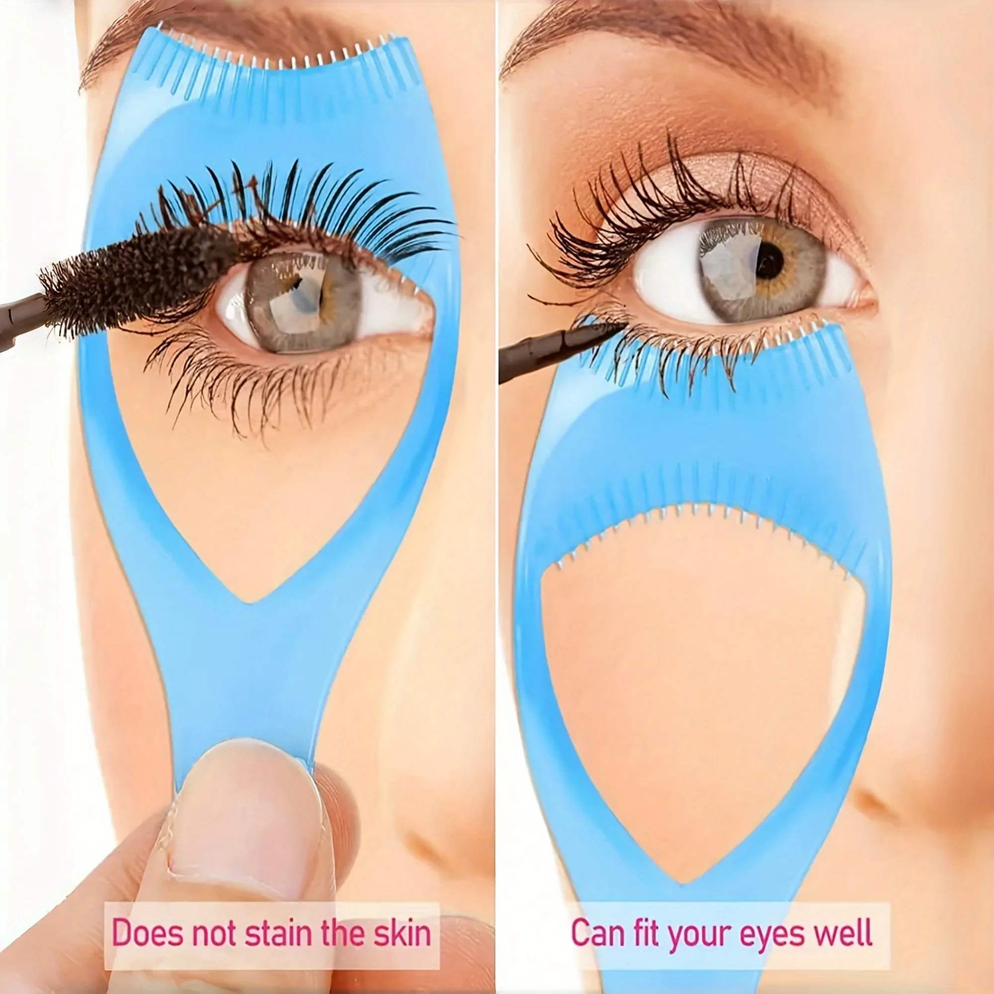 4Pcs 3‑in‑1 Eyelash & Eyeshadow Tool, Random Color Eyeliner Aid, Formaldehyde‑Free Eyelash Protection Tool, Multi‑Color Optional